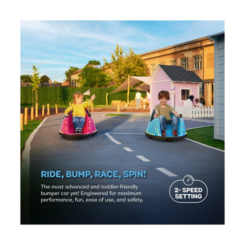 12V Electric Ride-On Bumper Car for Toddlers and Kids, 2-Speed, Ages 1-4 Magic Cars 4