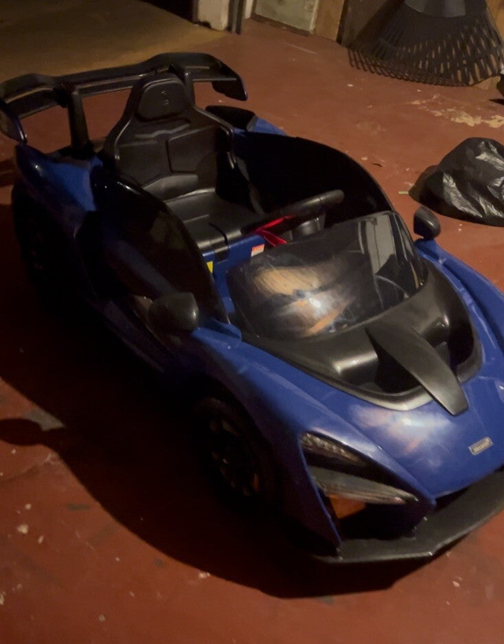 Electric Blue Ride-On Car for Kids Inspired by Sports Car Design Magic Cars 2