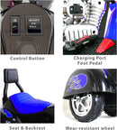 6V Rechargeable 3-Wheel Electric Ride-On Motorcycle for Kids with LED Headlights Magic Cars 12