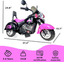 6V Rechargeable 3-Wheel Electric Ride-On Motorcycle for Kids with LED Headlights Magic Cars 8
