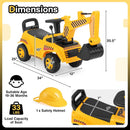 Toddler Construction Digger Ride-On Excavator and Push Car Magic Cars 6