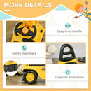 Kids Ride-On Excavator Truck with Pull Cart, Horn, and Under-Seat Storage Magic Cars 5