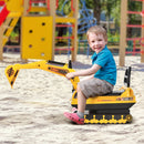 Ride-On Movable Excavator and Tractor Toy Scooter Walker for Pretend Play Magic Cars 1