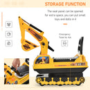Movable Ride-On Excavator Toy Tractor Digger Scooter Walker for Toddler Pretend Play Magic Cars 6