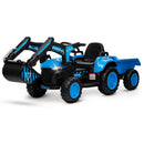 12V Electric Ride-On Excavator with Detachable Trailer and Remote Control Magic Cars 0