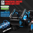 12V Electric Ride-On Excavator with Detachable Trailer and Remote Control Magic Cars 16