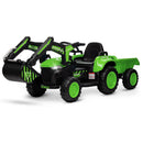 12V Electric Ride-On Excavator with Detachable Trailer and Remote Control Magic Cars 8