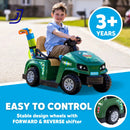6V Electric Ride-On Golf Cart for Toddlers with Golf Clubs and Balls, Ages 3 and Up Magic Cars 2
