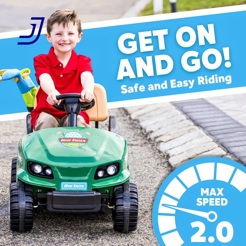 6V Electric Ride-On Golf Cart for Toddlers with Golf Clubs and Balls, Ages 3 and Up Magic Cars 3