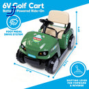 6V Electric Ride-On Golf Cart for Toddlers with Golf Clubs and Balls, Ages 3 and Up Magic Cars 5
