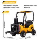 12V Ride-On Forklift Car with Liftable Fork and Pallet Tent Magic Cars 3