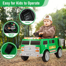 Remote Control Ride-On Garbage Truck with Trash Bin, Shovel, Lights, and Sound Effects Magic Cars 3
