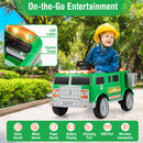 Remote Control Ride-On Garbage Truck with Trash Bin, Shovel, Lights, and Sound Effects Magic Cars 5