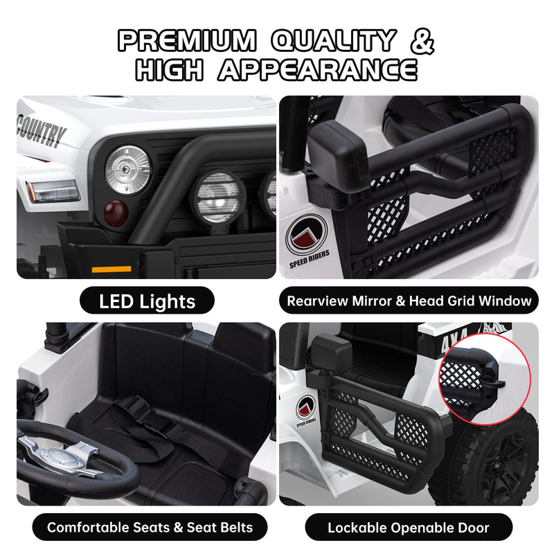 12V Battery-Powered Electric Ride-On Jeep Car for Kids with Remote Control Toy Magic Cars 3