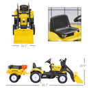 Kids Ride-On Bulldozer/Excavator Toy Featuring Functional Dirt Bucket Magic Cars 2