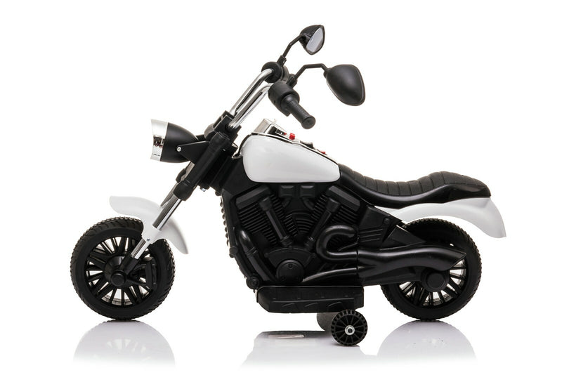 Kids Ride-On Harley Chopper Style Bike with Safety Training Wheels and 6V Battery Magic Cars 2