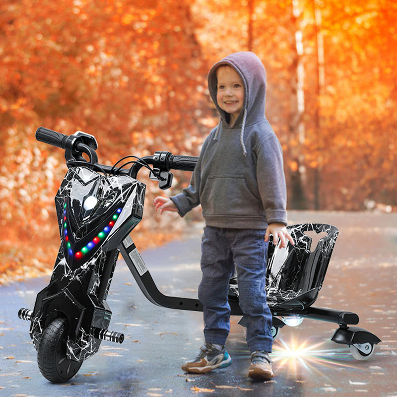 Kids Ride-On Drift Tricycle with Large Wheels for Ages 8 and Up Magic Cars 8