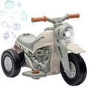 6V Ride-On Motorcycle and Bubble Car with Music - Cream Color Magic Cars 2