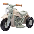6V Ride-On Motorcycle and Bubble Car with Music - Cream Color Magic Cars 3