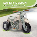 6V Ride-On Motorcycle and Bubble Car with Music - Cream Color Magic Cars 5