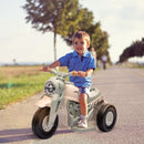 6V Ride-On Motorcycle and Bubble Car with Music - Cream Color Magic Cars 8