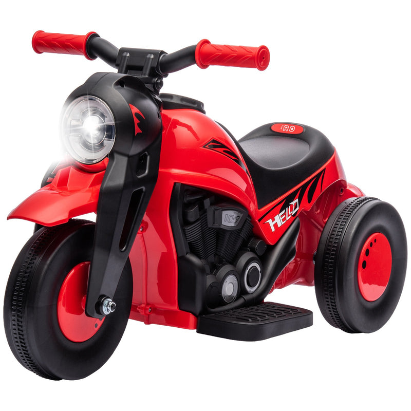 6V Red Ride-On Motorcycle and Bubble Car with Music Magic Cars 3