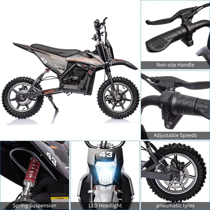 36V Battery-Powered Off-Road Electric Ride-On Motorcycle for Kids Magic Cars 1