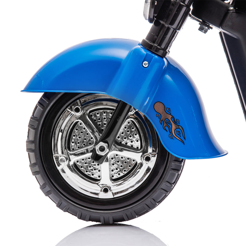 Electric 6V 3-Wheel Ride-On Motorcycle with LED Lights for Toddlers and Kids Magic Cars 10