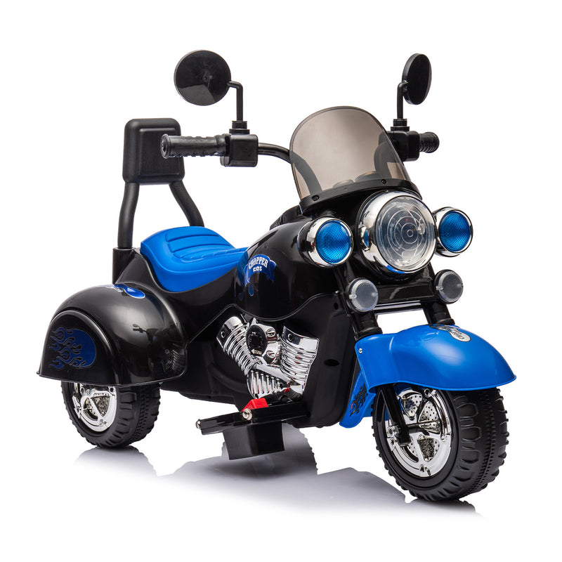 Electric 6V 3-Wheel Ride-On Motorcycle with LED Lights for Toddlers and Kids Magic Cars 2