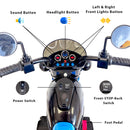 Electric 6V 3-Wheel Ride-On Motorcycle with LED Lights for Toddlers and Kids Magic Cars 6