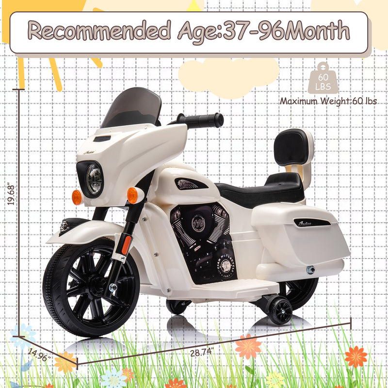 6V Electric Kids Ride-On Dirt Bike with USB AUX Music and Headlight Magic Cars 4