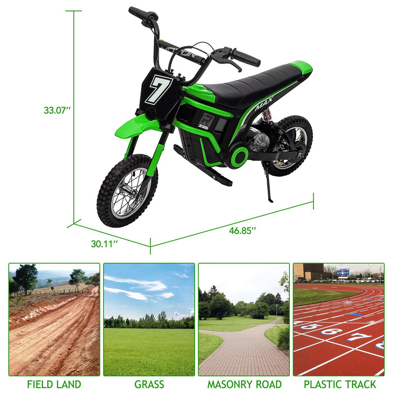 24V Electric Ride-On Kids Dirt Bike Motocross Motorcycle Magic Cars 6