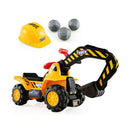 Ride-On Push Bulldozer Digger Toy with Safety Helmet and Functional Shovel Magic Cars Variant 0