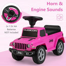 Licensed Jeep Foot-to-Floor Toddler Ride-On Push Car with Engine Sound Magic Cars 2
