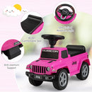 Licensed Jeep Foot-to-Floor Toddler Ride-On Push Car with Engine Sound Magic Cars 3