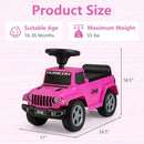 Licensed Jeep Foot-to-Floor Toddler Ride-On Push Car with Engine Sound Magic Cars 6