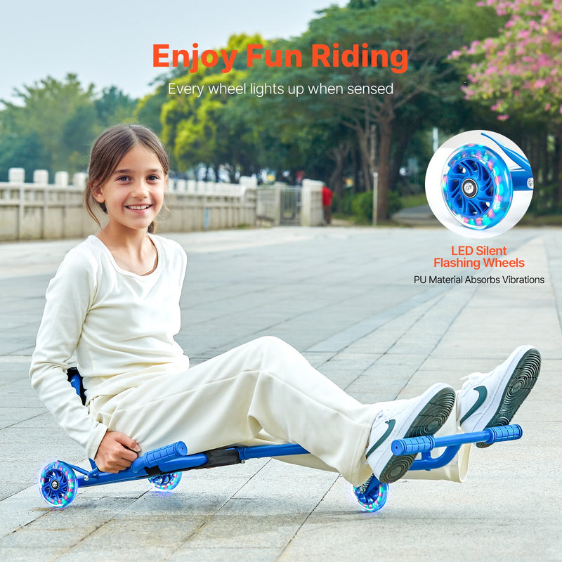Kids Ride-On Drift Scooter Cart with Zig-Zag Motion for Ages 10+ and 198 lbs Capacity Magic Cars 0