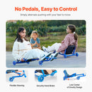 Kids Ride-On Drift Scooter Cart with Zig-Zag Motion for Ages 10+ and 198 lbs Capacity Magic Cars 3