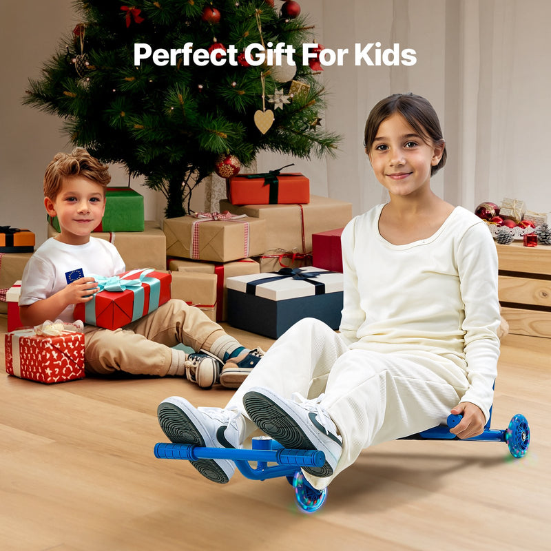 Kids Ride-On Drift Scooter Cart with Zig-Zag Motion for Ages 10+ and 198 lbs Capacity Magic Cars 6
