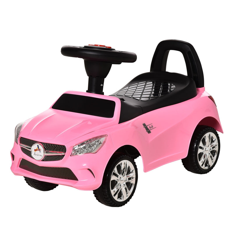Red Baby Ride-On Sliding Car with Horn, Music, Lights, and Storage – No Power Needed Magic Cars 3