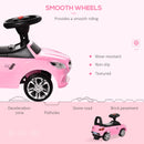 Red Baby Ride-On Sliding Car with Horn, Music, Lights, and Storage – No Power Needed Magic Cars 5