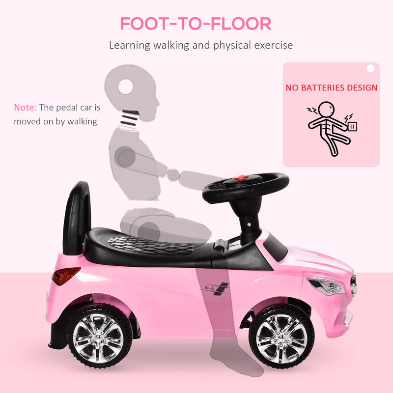Ride-On Sliding Car with Horn, Music, Lights, and Storage – No Power Needed Magic Cars 6
