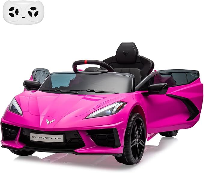 12V Battery-Powered Ride-On Sports Car for Kids Licensed Corvette Model Magic Cars 1