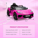 12V Battery-Powered Ride-On Sports Car for Kids Licensed Corvette Model Magic Cars 3