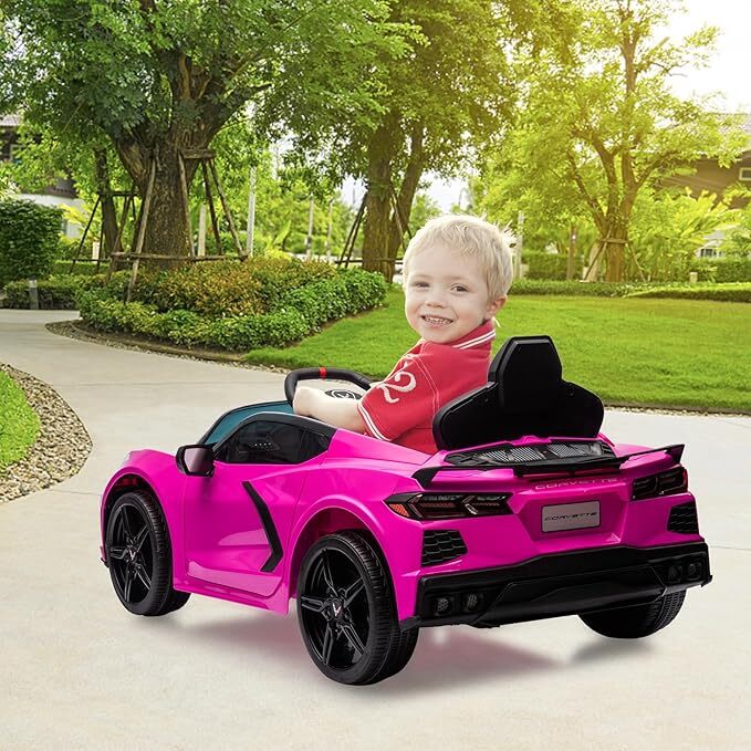 12V Battery-Powered Ride-On Sports Car for Kids Licensed Corvette Model Magic Cars 6