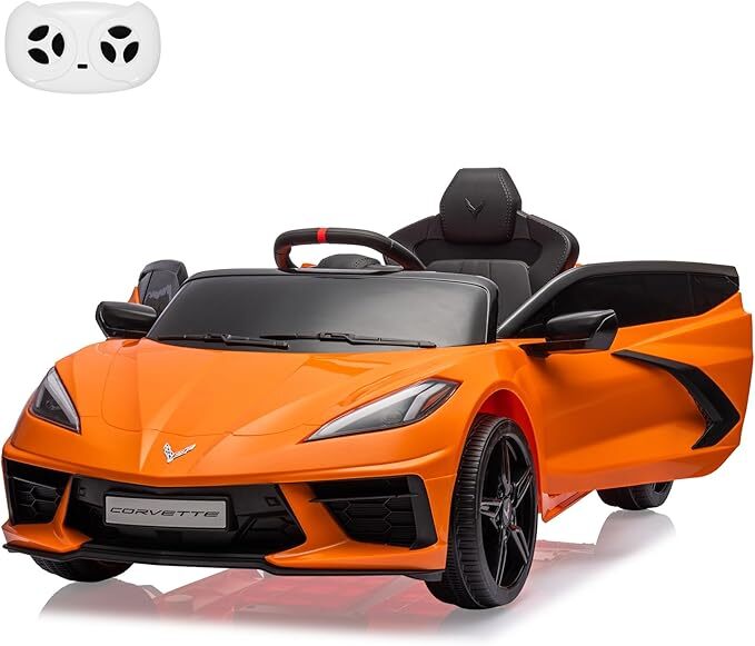 12V Battery-Powered Ride-On Sports Car for Kids Licensed Corvette Model Magic Cars 7