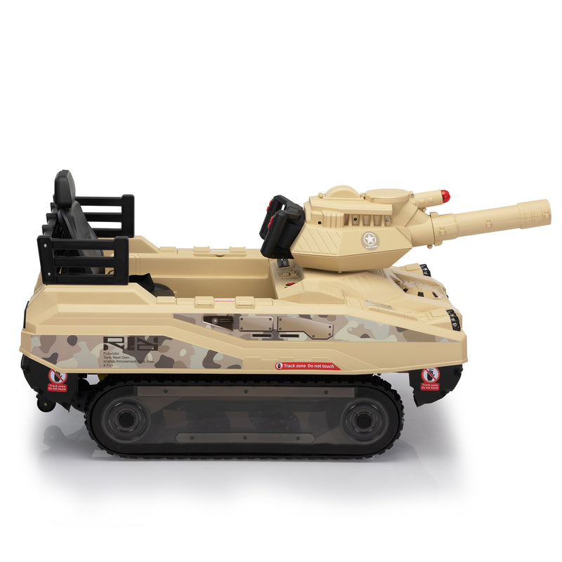 24V Ride-On Thunder Tank Car with Fighting Cannon and Rotating Turret Magic Cars 3