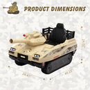 24V Ride-On Thunder Tank Car with Fighting Cannon and Rotating Turret Magic Cars 7