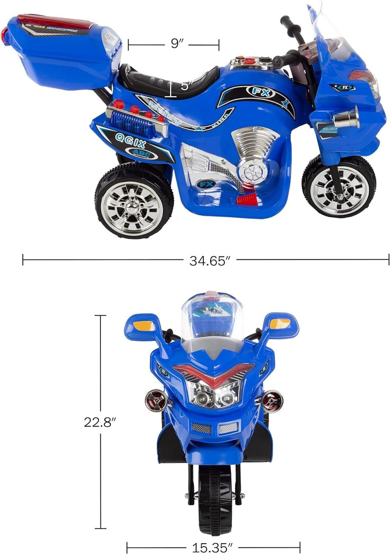 Battery-Powered 3-Wheel Ride-On Motorcycle Trike for Kids Magic Cars 1