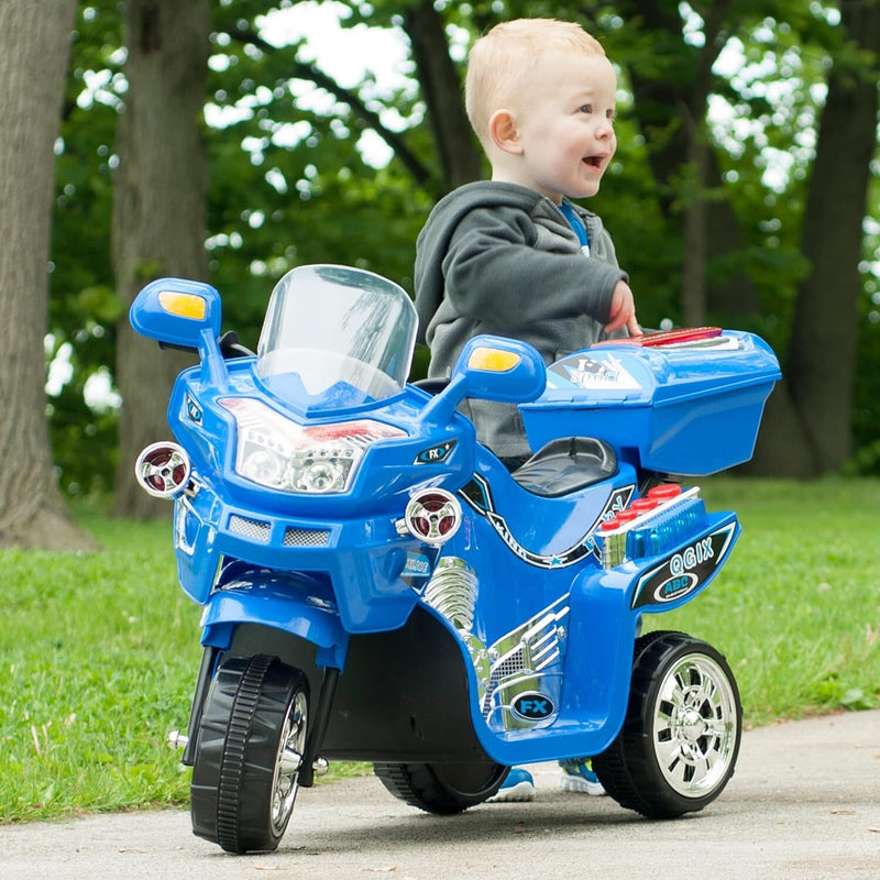 Battery-Powered 3-Wheel Ride-On Motorcycle Trike for Kids Magic Cars 4